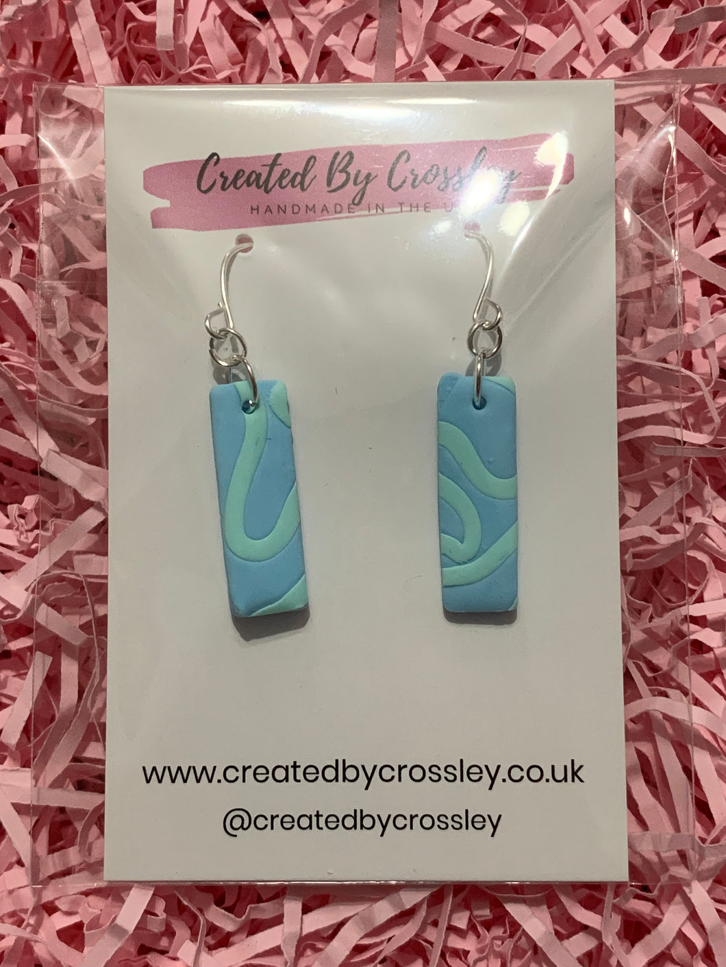 Pastel Patterned Clay Earrings