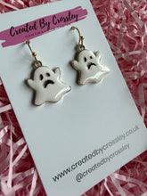 Load image into Gallery viewer, Unhappy Ghost Charm Earrings
