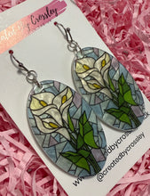 Load image into Gallery viewer, Large Flower Arch Charm Earrings
