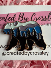 Load image into Gallery viewer, Mountain Forest Bear Pin Badge
