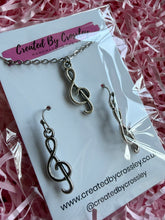 Load image into Gallery viewer, Treble Clef Jewellery Set
