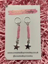 Load image into Gallery viewer, Pink Star Hearing Aid Charms
