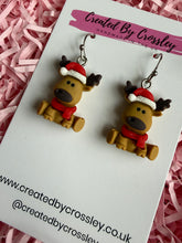 Load image into Gallery viewer, Reindeer Charm Earrings
