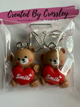 Load image into Gallery viewer, Smile Bear Clip On Earrings
