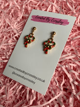 Load image into Gallery viewer, Double Candycane Charm Earrings
