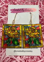 Load image into Gallery viewer, Large Rose Arch Charm Earrings
