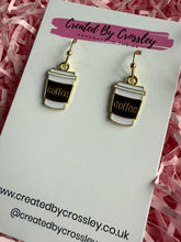 Load image into Gallery viewer, Coffee Cup Charm Earrings
