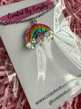 Load image into Gallery viewer, Glitter Rainbow Charm Necklace
