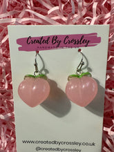 Load image into Gallery viewer, Pink Peach Charm Earrings
