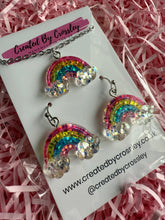 Load image into Gallery viewer, Glitter Rainbow Jewellery Set
