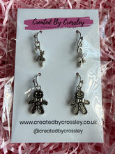 Load image into Gallery viewer, Gingerbread Candycane Earring Duo
