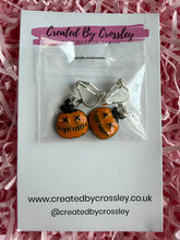 Load image into Gallery viewer, Pumpkin Clip On Earrings

