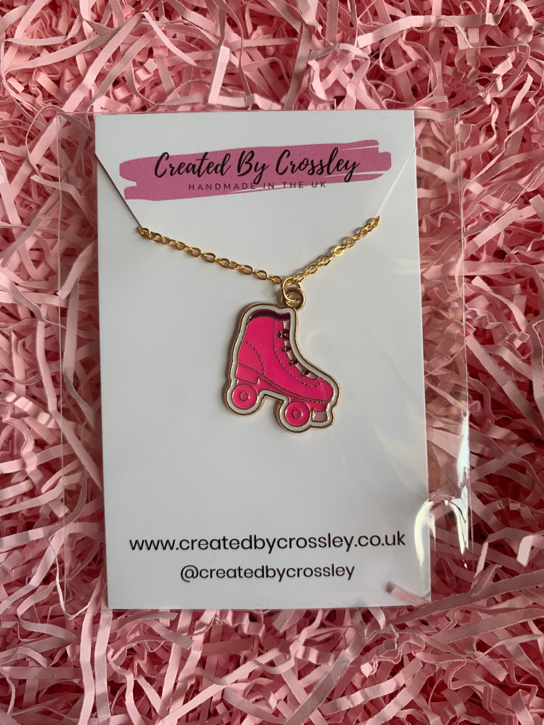 Roller skate Charm Necklace