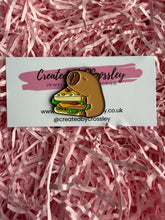 Load image into Gallery viewer, Sandwich Capybara Pin Badge
