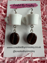 Load image into Gallery viewer, Coffee Charm Earrings
