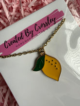 Load image into Gallery viewer, Lemon Charm Necklace
