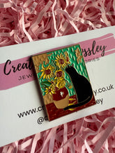Load image into Gallery viewer, Cat Painting Pin Badge
