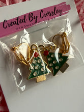 Load image into Gallery viewer, Christmas Tree Clip On Earrings
