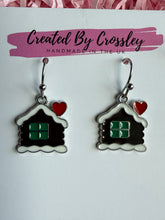 Load image into Gallery viewer, Gingerbread House Charm Earrings
