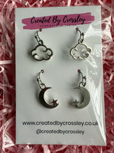 Load image into Gallery viewer, Cloud Moon Earring Duo
