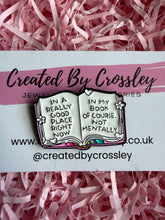 Load image into Gallery viewer, Funny Book Pin Badge
