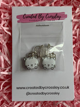 Load image into Gallery viewer, White Cat Clip On Earrings
