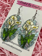 Load image into Gallery viewer, Large Flower Arch Charm Earrings

