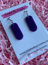 Load image into Gallery viewer, Purple Clay Earrings
