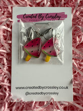 Load image into Gallery viewer, Watermelon Clip On Earrings
