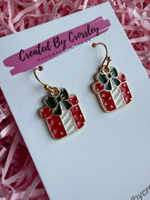 Load image into Gallery viewer, Christmas Present Charm Earrings
