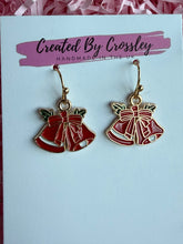 Load image into Gallery viewer, Red Bells Charm Earrings
