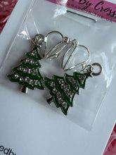 Load image into Gallery viewer, Gem Christmas Tree Clip On Earrings
