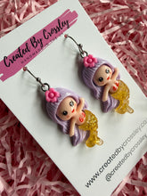 Load image into Gallery viewer, Mermaid Charm Earrings
