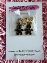 Load image into Gallery viewer, Gingerbread Man Clip On Earrings
