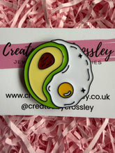 Load image into Gallery viewer, Avocado Egg Pin Badge
