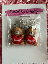 Load image into Gallery viewer, Smile Bear Clip On Earrings

