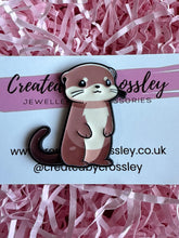 Load image into Gallery viewer, Otter Pin Badge
