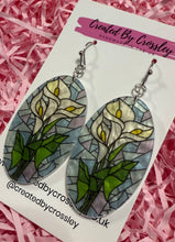 Load image into Gallery viewer, Large Flower Arch Charm Earrings
