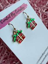 Load image into Gallery viewer, Christmas Present Charm Earrings
