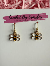 Load image into Gallery viewer, Colourful Bee Charm Earrings
