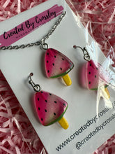 Load image into Gallery viewer, Watermelon Lolly Jewellery Set
