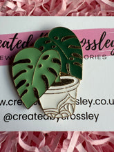 Load image into Gallery viewer, Monstera Plant Pin Badge
