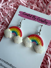 Load image into Gallery viewer, Glitter Rainbow Charm Earrings
