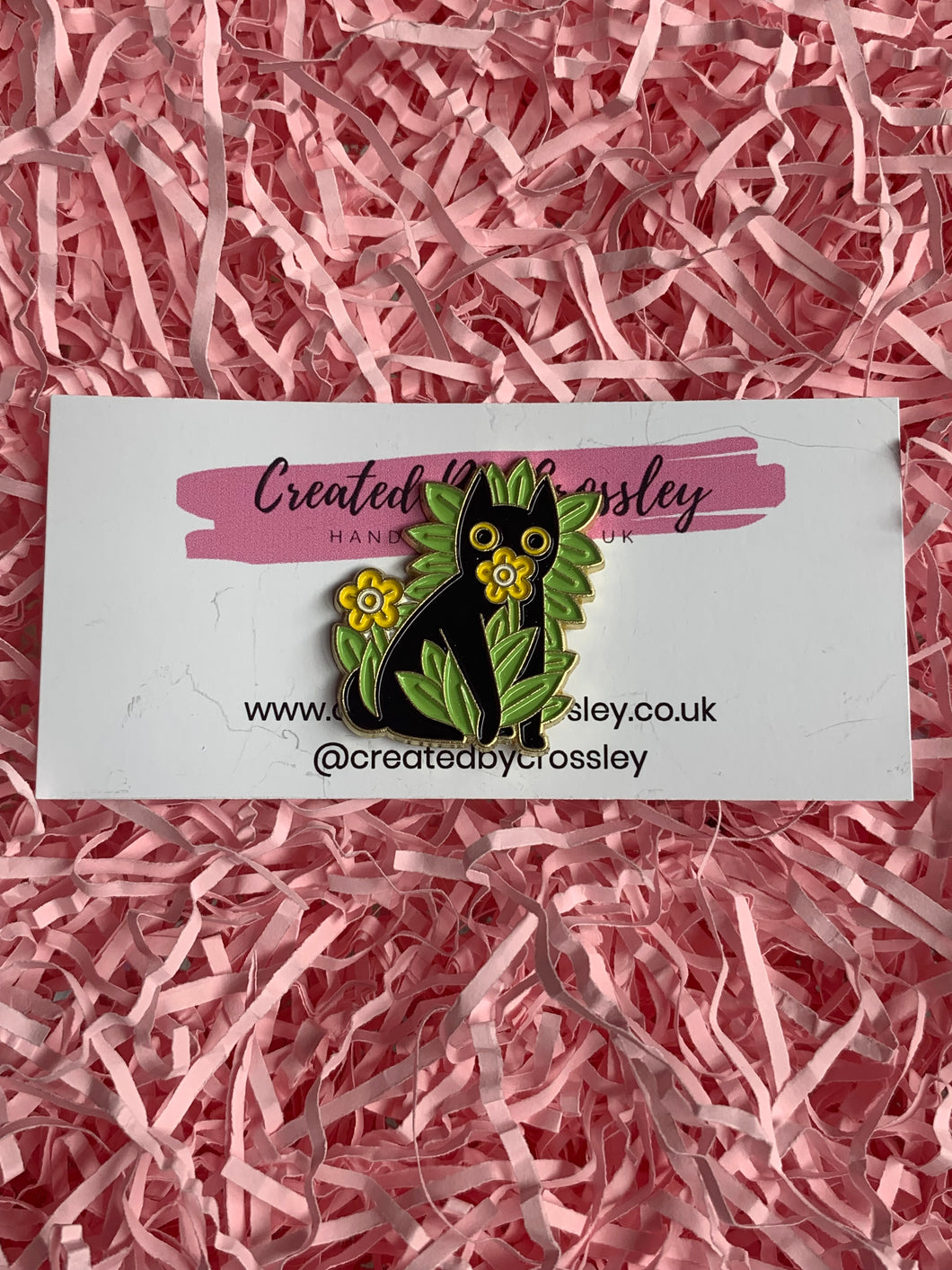 Plant Cat Pin Badge