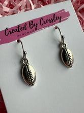Load image into Gallery viewer, Rugby Ball Charm Earrings
