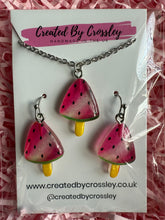 Load image into Gallery viewer, Watermelon Lolly Jewellery Set

