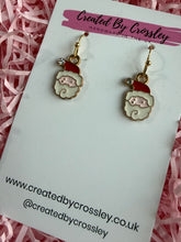 Load image into Gallery viewer, Santa Charm Earrings
