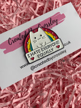 Load image into Gallery viewer, Rainbow Cat Pin Badge
