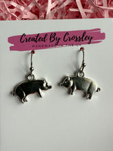 Load image into Gallery viewer, Pig Charm Earrings
