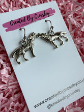 Load image into Gallery viewer, Wolf Charm Earrings
